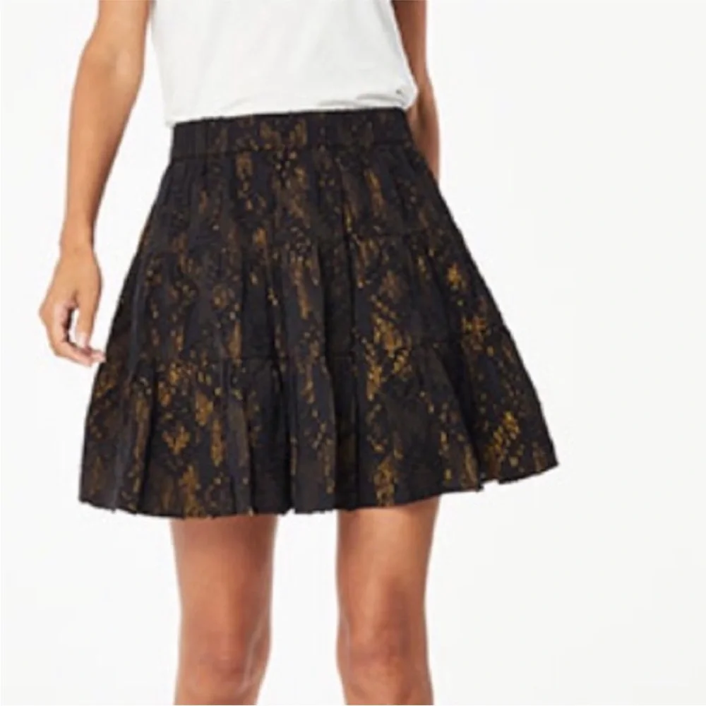 Roller Rabbit | Skirts | Roller Rabbit Black And Gold Metalica Skirt ...